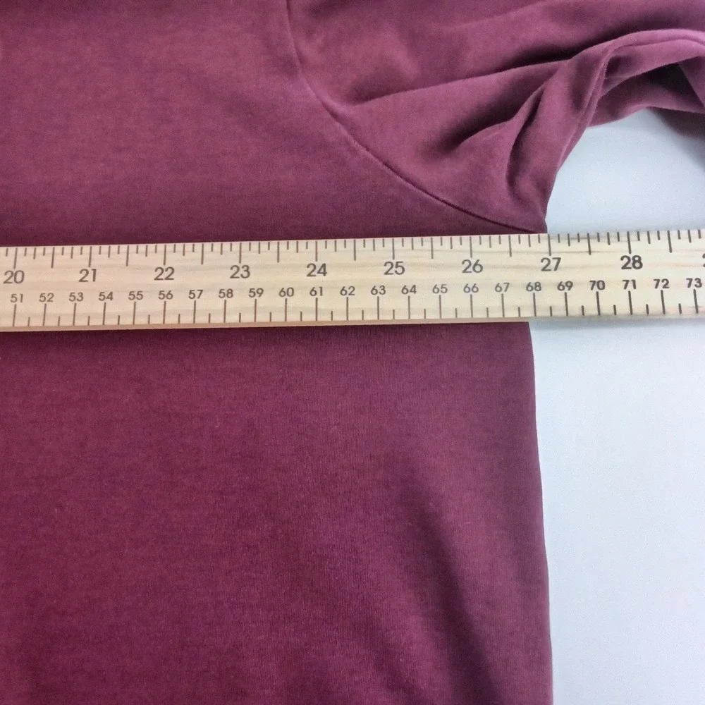 POLO RALPH LAUREN Long Sleeve T-Shirt Mens 2XB Burgundy Big & Tall Pony Logo